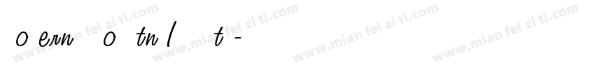 Modern TwoSxtn ITC Std字体转换